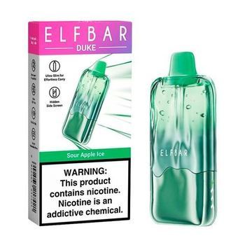 Набор ELFBAR Duke 20000 Disposable (USB Type C) Sour Apple Ice