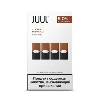 Сменный картридж для JUUL Tobacco 4шт 0.7мл 50мг