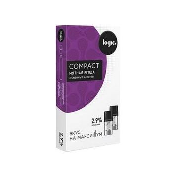 Сменный картридж для Logic Compact Мятная Ягода 2шт 1.6мл 29мг