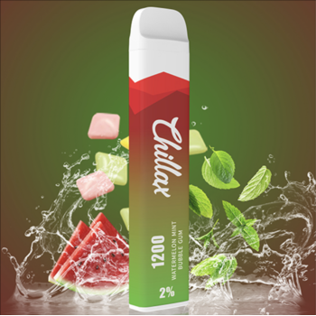 Набор Chillax 2% 1200 puffs Watermelon Mint Bubble Gum