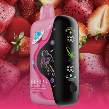 Набор ELFBAR GH 33000 Disposable (USB Type C) Sour Strawberry Dragonfruit