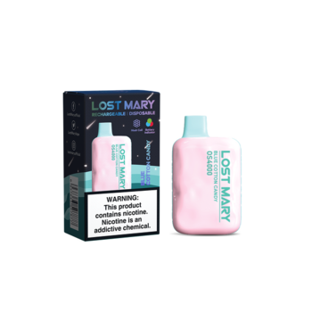 Набор Lost Mary OS4000 by Elf Bar 4000 puffs (USB Type C) Blue Cotton Candy
