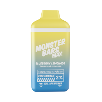 Набор Monster Bars Max 6000 puffs (USB Type C) Blueberry Lemonade