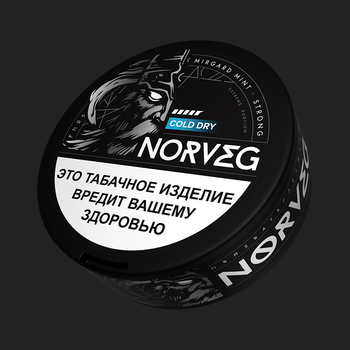 Жевательный табак NORVEG COLD DRY Danger MIRGARD MINT
