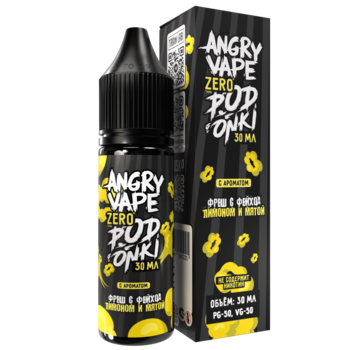 Жидкость ANGRY VAPE X PODONKI Фреша с Фейхоа Лимона и Мяты 30мл