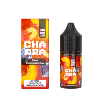 Жидкость Chakra Salt Кислый персиковый мармелад 30мл