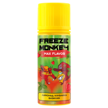 Жидкость Freeze Monkey MAX Flavor Лимонад Клубника Базилик 120мл