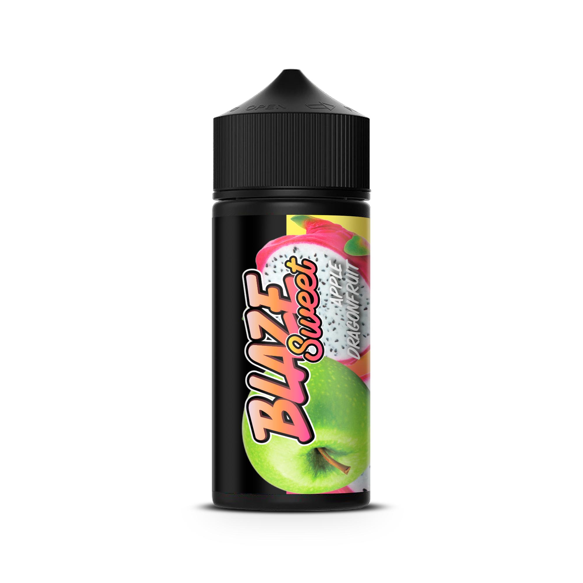 Жидкость кислое яблоко. Жижа Blaze 100ml. Blaze Sweet Apple Dragonfruit. Blaze Sweet&Sour on Ice Sour Apple Dragonfruit 30мл salt20. Blaze Sweet&Sour on Ice Sweet Apple Dragonfruit 100 мл 3 мг.